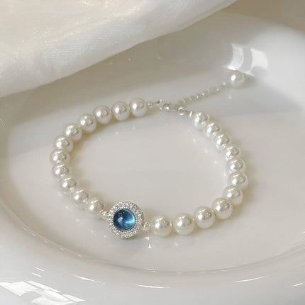 Delicate Pearl Bracelet Elegant Pearl Strand Jewelry for Women Classic Accessory