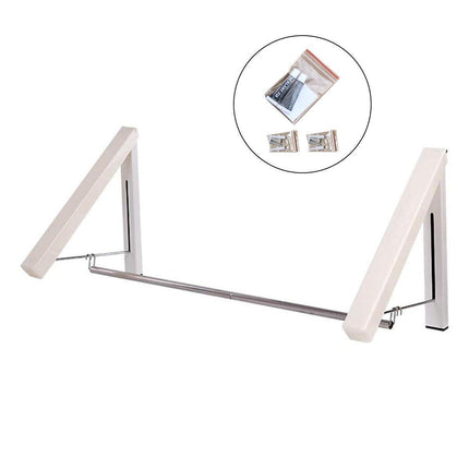 Mini Wall Hanging Retractable Clothes Drying Rack Space Saving Laundry Hanger