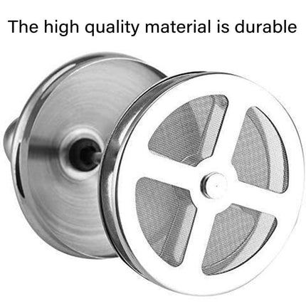 400ml Stainless Steel Manual Milk Frother Double Mesh Strainer Frothing Pitcher
