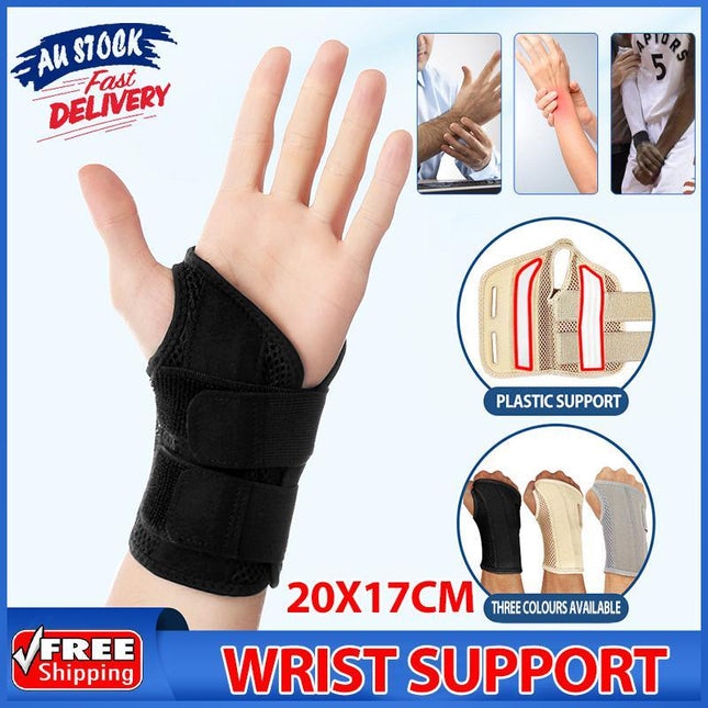 Carpal Tunnel Wrist Brace Night Sleep Wrist Support Wrist Splint Pain Men Women Right Hand - Aimall