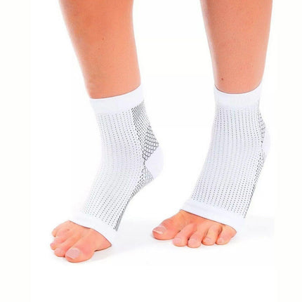 Foot Sleeve Plantar Fasciitis Compression Socks Achy Swelling Heel Ankle White - Aimall