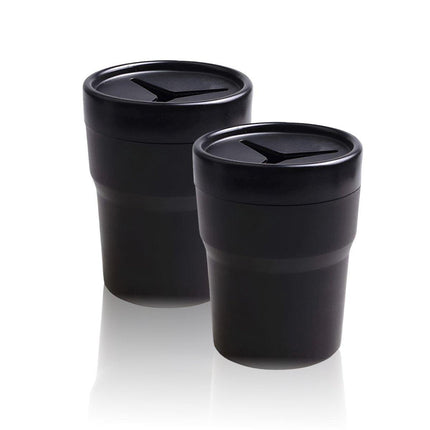 2PCS Car Mini Trash Can Auto Garbage Holder Vehicle Dust Bin Storage Container