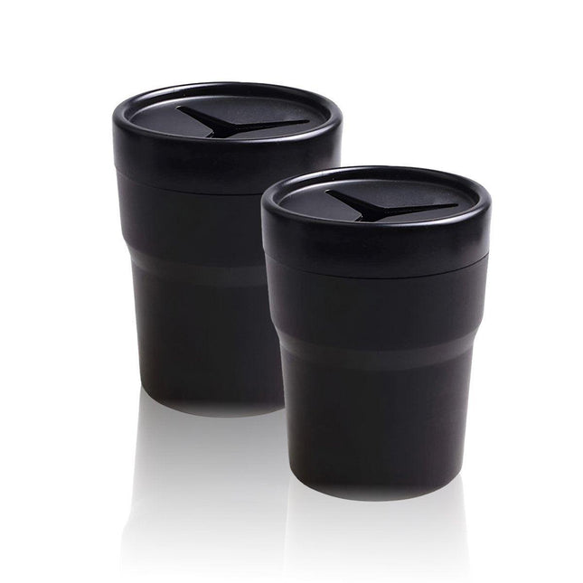 2PCS Car Mini Trash Can Auto Garbage Holder Vehicle Dust Bin Storage Container