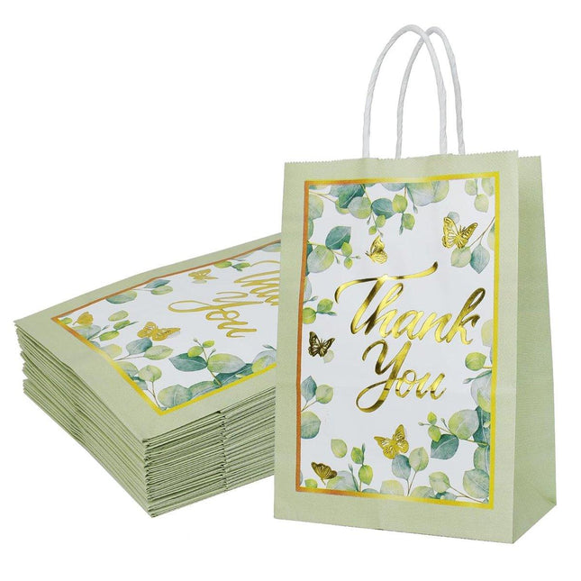 30Pcs Floral Gift Bags Handbags Paper Bags for Party Favors Wedding Decorations