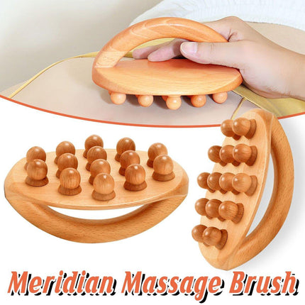Handheld Massage Brush Whole Body Meridian Scraping Stick Leg Waist Tendon Brush