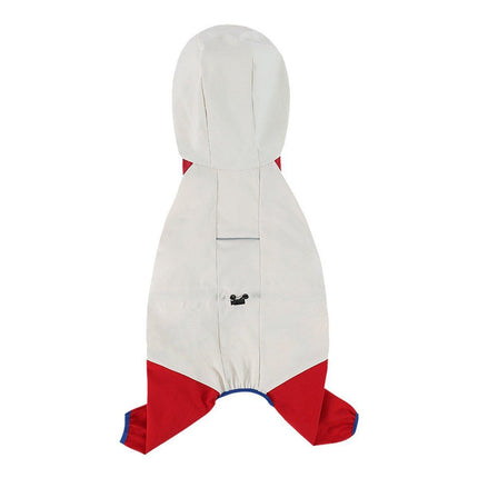 Waterproof Four Foot Dog Raincoat for Small Medium Large Dogs Pet Rainy Day Coat