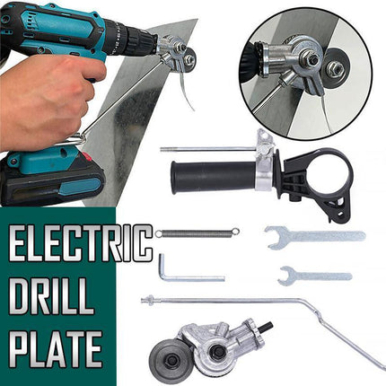 Electric Drill Plate Cutter Sheet Metal Nibbler Precise Cutting Shears Cutter - Aimall
