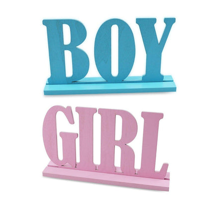 Wooden Baby Shower Party Decorations Gender Reveal Centerpieces Newborn Crafts