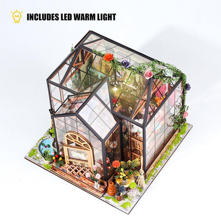  LED Jenny's Flower House DIY Miniature House Kit