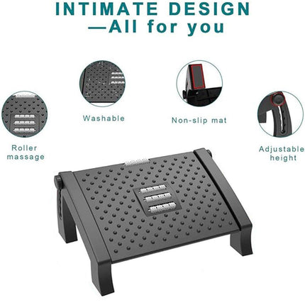 1PC Adjustable Office Foot Rest Pedal Stool Sofa Leg Support for Home or Desk Use