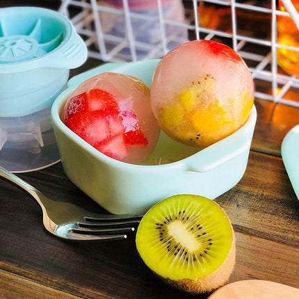 4PCS Whiskey Cocktail Sphere ICE Ball Mold Cube Maker Jelly Silicone Mould Set - Aimall