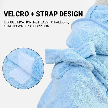 Absorbent Dog and Cat Bath Towel Quick Dry Microfiber Pet Bathrobe for Pets