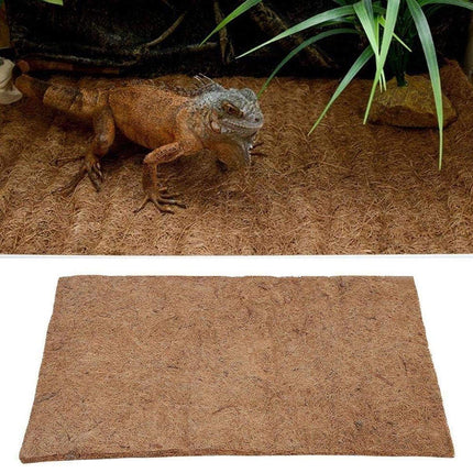 Reptile Terrarium Liner Coconut Fiber Mat Tortoise Carpet Pet Hamster Bedding