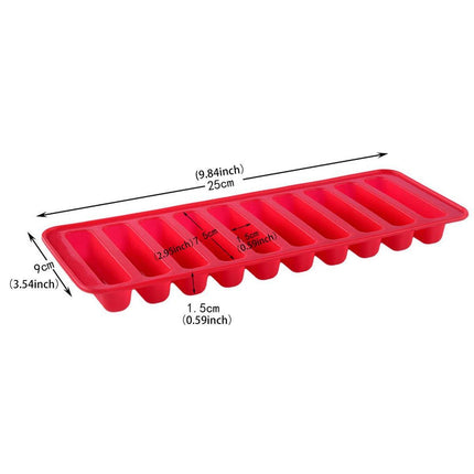 Silicone Baking Mould Finger Shaped Molds Cookie Ice Tray Chocolate Long Strips