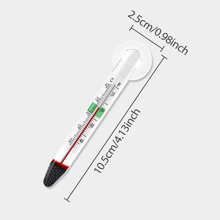 High Temperature Resistant Fish Tank Tortoise Tank Thermometer with Suction Cup