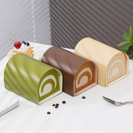 20pcs Baking Boxes for Cake Roll Swiss Roll Mousse Pastry Towel Roll Packaging