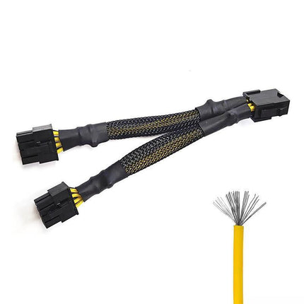 8Pin ATX 12v CPU EPS Power Extension Splitter Cable Adapter Motherboard copper - Aimall