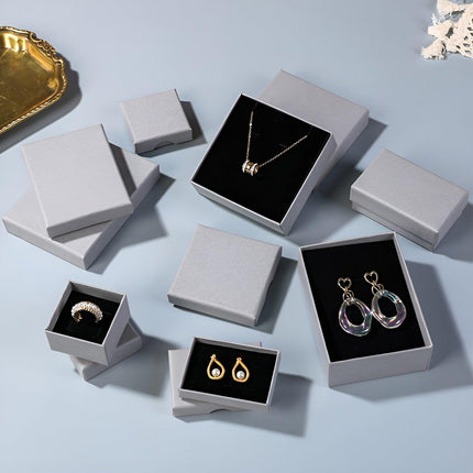 20pcs Jewelry Gift Boxes Elegant Storage Case for Rings Earrings Necklaces