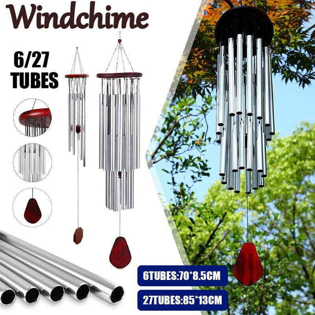 Large Deep Tone Windchime Chapel Bell Wind Chimes Outdoor Garden Home Decor Au - Aimall