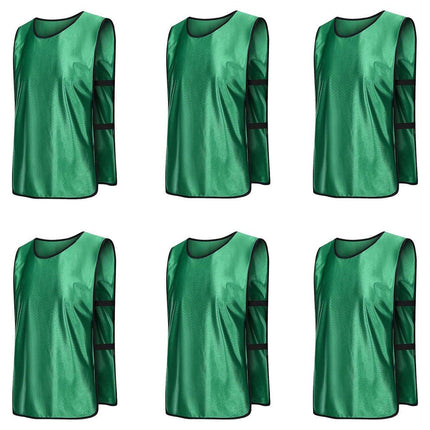 6X Sports Training Bibs Soccer Vests Group Team Bibs Basketball Cricket Football