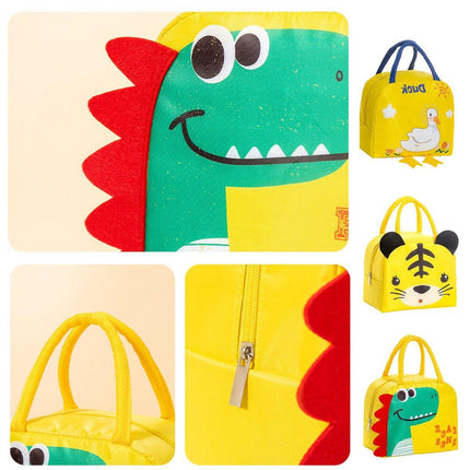 3D Bento Lunch Bag Cartoon Handbag Insulated Food Box Bag for Students LunchTote