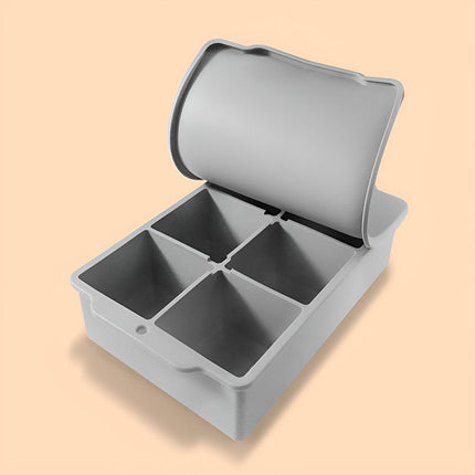 Large Silicone Ice Cube Mold Food Grade Whiskey Ice Block Tray Homemade Ice Cube