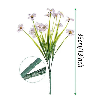 12pcs Artificial Flowers Set for Home Decor Wedding Party Fake Floral Decor
