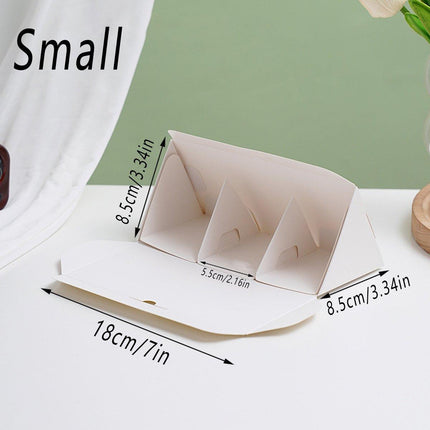 20pcs Triangle Cake Box for Sandwich Lunch Small Food Packaging Simple Design