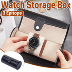 3 Position Cylinder Portable Watch Organizer Storage Case for Watches Jewelry