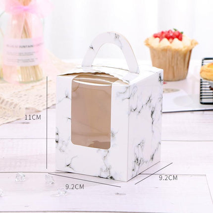 100PCS Portable Single Design Cake Box Paper Cupcake Packing Box Party Supplies Aimall