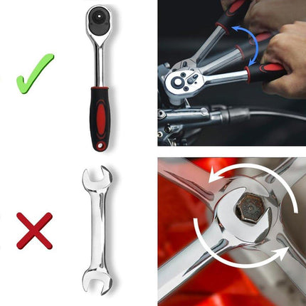 12PCS Household Wrench Portable Functional Adjustable Spanner Tool Kit