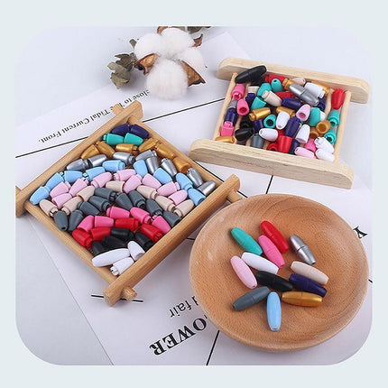 10-50X White Breakaway Plastic Clasp Clasps Silicone Bead Necklace Lanyard Safety Pop - Aimall