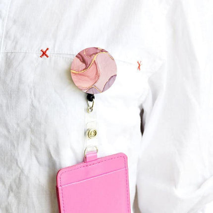 1-4X Retractable Nurse Badge Reel Clip Holder Students Doctor ID Card Holders - Aimall