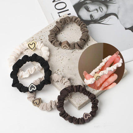 5PCS Hair Bands Girl Ponytail Updo ElasticHair Bands Love Headband Hairless - Aimall