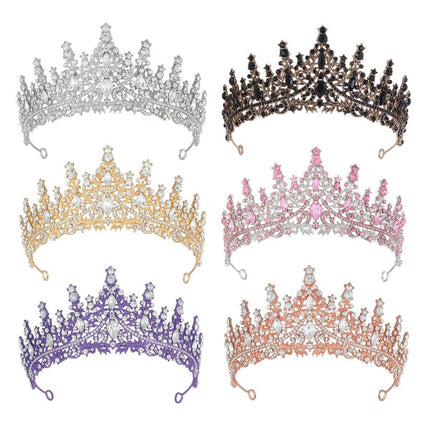Tiara Crystal Rhinestone Crown Princess Rhinestone Crown Prom Crystal Headband