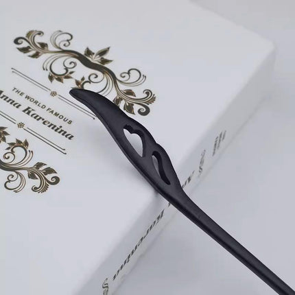 Retro Wooden Carved Hair Sticks Women Hairpin Barrette Chopsticks Accessories - Aimall