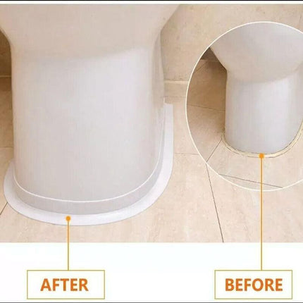 Kitchen Bathroom Sink Sealing Strip Waterproof Tape 3.2M White Easy to Clean Clear - Aimall