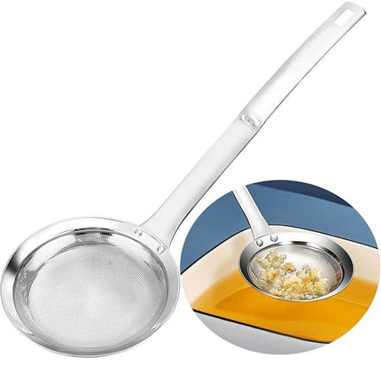 Oil Separator Spoon Mesh Fine Hole Filter Degreasing Residue Cooking Tool