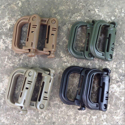 2/5pcs Outdoor D-ring Buckle for Backpack Mountaineering Hiking Camping Clip
