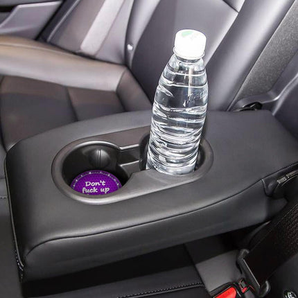 4pcs Purple Car Coasters Round Anti Slip Drink Holder Mats for Vehicle Interior
