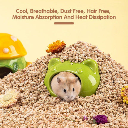 Plants Corncob Bedding Nest Pad for Hamster Rabbit Hedgehog Small Pet Supplies - Aimall