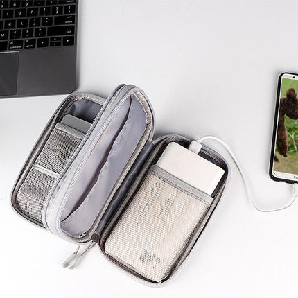 Electronic Accessories Cable Bag Organizer Travel Pouch Storage Cases Charger - Aimall
