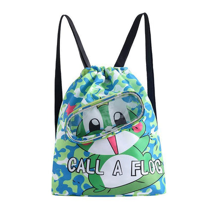 Children Waterproof Swim Backpack Durable Storage Bag Beach Pool Outdoor Travel - Aimall
