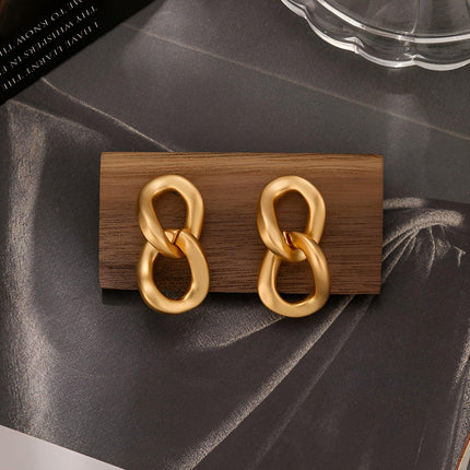 Fashion Retro Hoop Earrings Stylish Large Hoop Earrings Women Vintage Jewelry