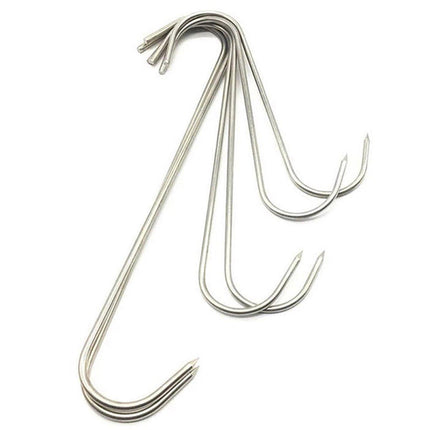 10PCS Steel S Meat Hooks for Beef Pork Lamb Roast Duck BBQ Grill Oven Hanging