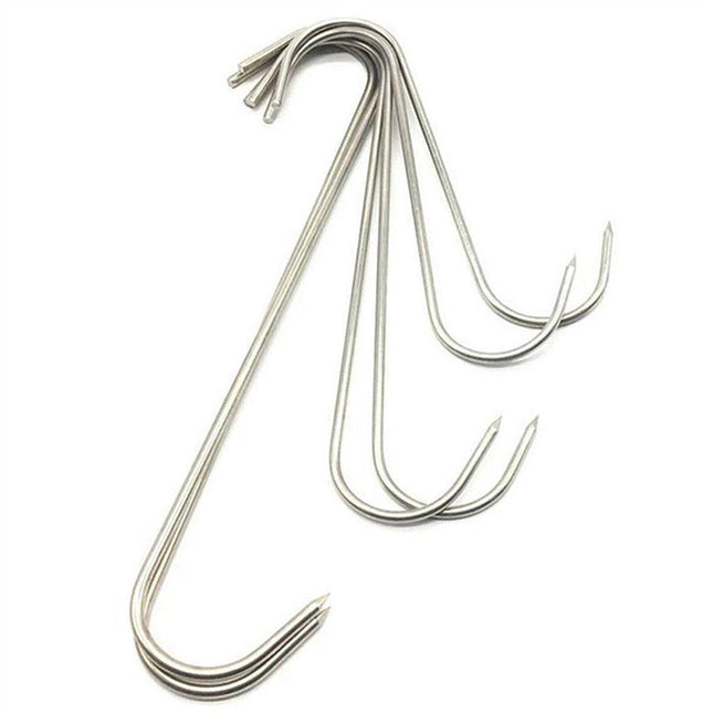 10PCS Steel S Meat Hooks for Beef Pork Lamb Roast Duck BBQ Grill Oven Hanging