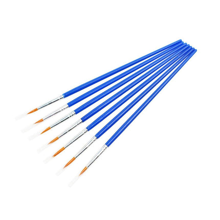 50/100PCS Plastic Flat Tip Hook Line Brushes for DIY Ceramics and Watercolor Painting