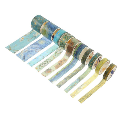 Gold Foil Washi Tape Set Decorative Craft Tape for Gift Wrapping Scrapbooking