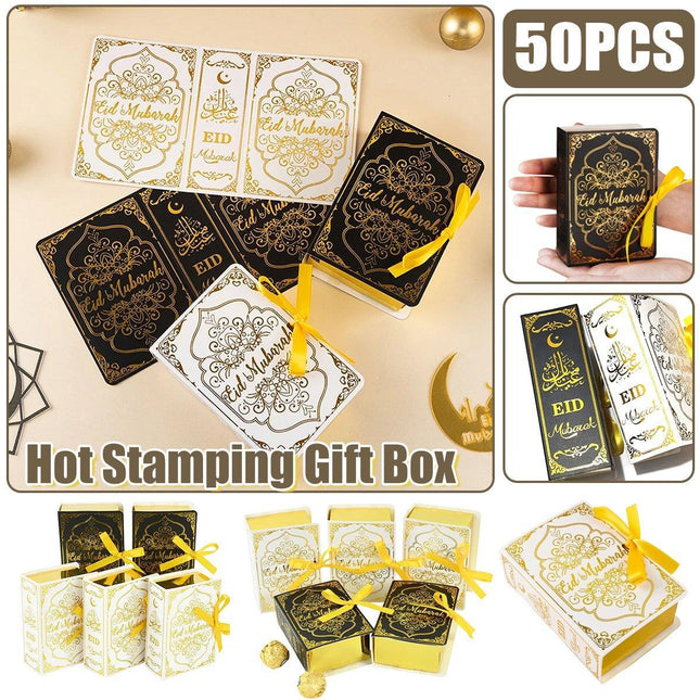 50PCS Moon Stars Wedding Candy Box Gift Box Holiday Party Decorations Favour