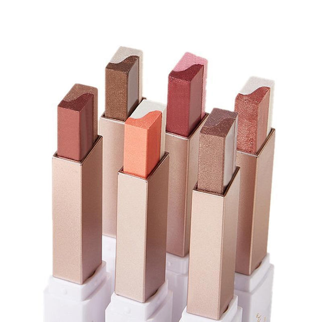 Glitter Double Colour Gradient Eyeshadow Stick Two Tone Eye Shadow Pen Cosmetics - Aimall